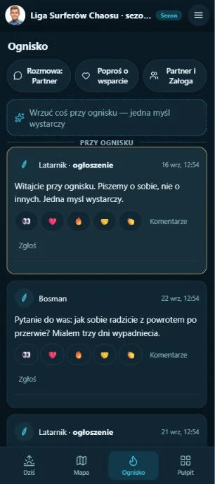 Forum grupy: wpisy i prośby o wsparcie