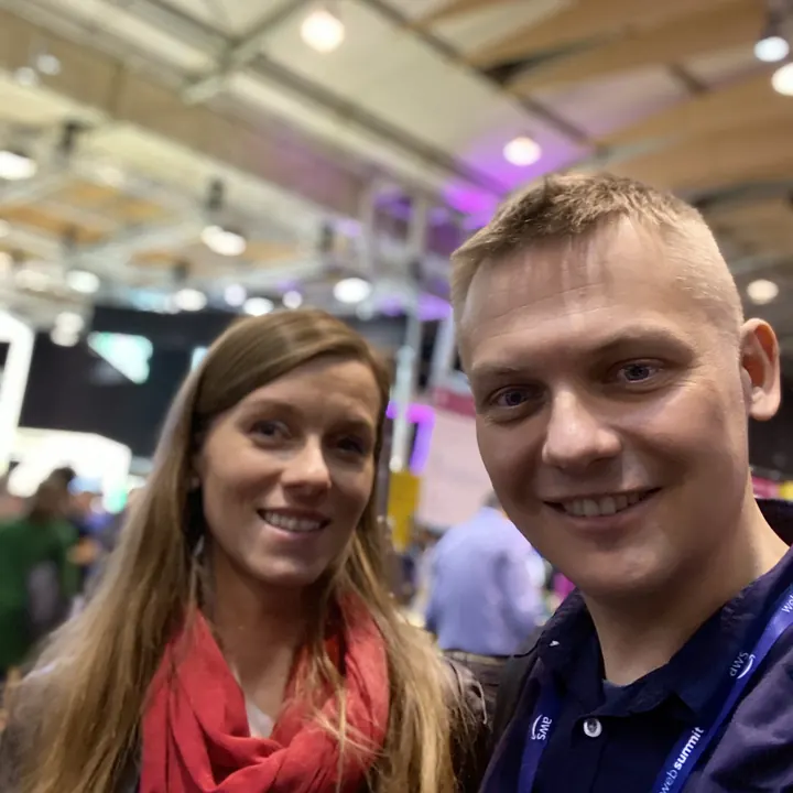 Ania i Piotr na konferencji Web Summit